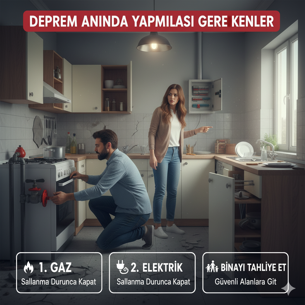 Elektrik ve Gazı Kapatmayın: