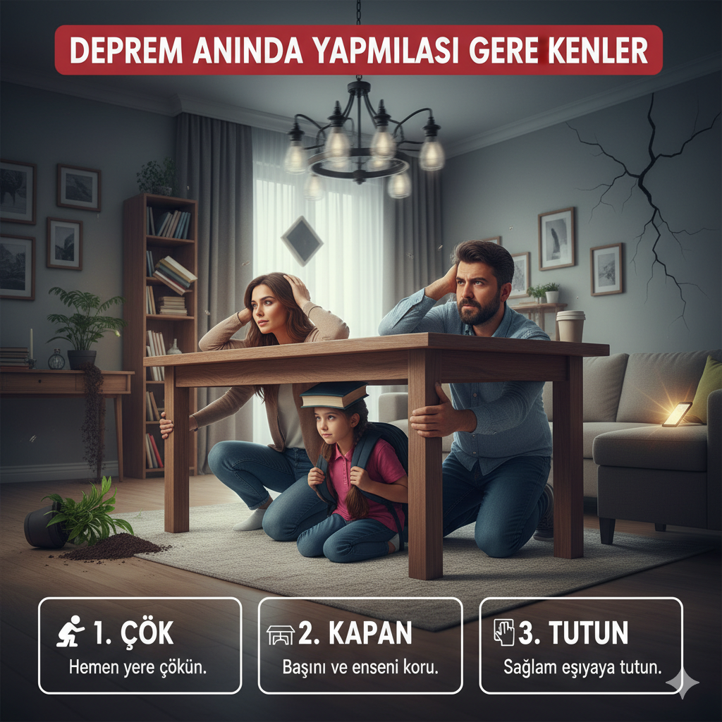 Çök-Kapan-Tutun" Pozisyonunu Alın: